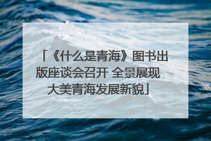 《什么是青海》图书出版座谈会召开 全景展现大美青海发展新貌