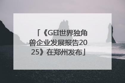 《GEI世界独角兽企业发展报告2025》在郑州发布