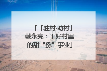 「驻村·助村」戴永亮：干好村里的甜“猕”事业