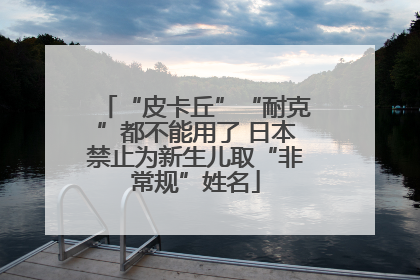 “皮卡丘”“耐克”都不能用了 日本禁止为新生儿取“非常规”姓名