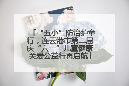“五小”防治护童行，连云港市第二届庆“六一”儿童健康关爱公益行再启航