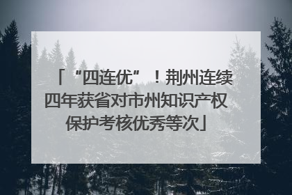 “四连优”！荆州连续四年获省对市州知识产权保护考核优秀等次