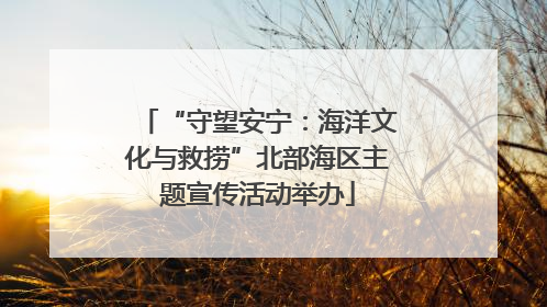 “守望安宁：海洋文化与救捞”北部海区主题宣传活动举办