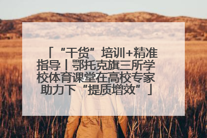 “干货”培训+精准指导丨鄂托克旗三所学校体育课堂在高校专家助力下“提质增效”