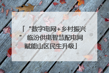 “数字电网+乡村振兴” 临汾供电智慧配电网赋能山区民生升级