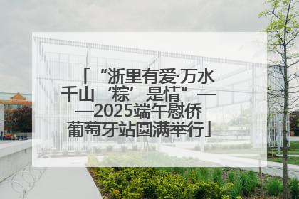 “浙里有爱·万水千山‘粽’是情”——2025端午慰侨葡萄牙站圆满举行