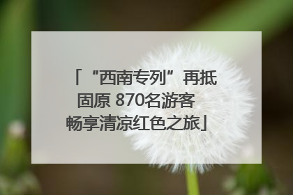 “西南专列”再抵固原 870名游客畅享清凉红色之旅