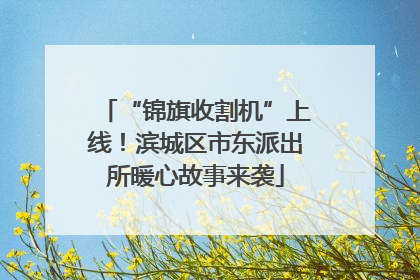“锦旗收割机”上线！滨城区市东派出所暖心故事来袭