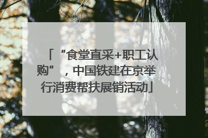 “食堂直采+职工认购”，中国铁建在京举行消费帮扶展销活动