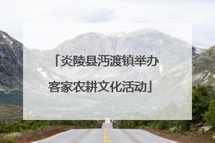 炎陵县沔渡镇举办客家农耕文化活动