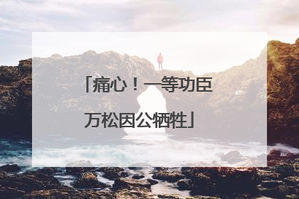 痛心！一等功臣万松因公牺牲