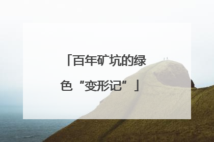 百年矿坑的绿色“变形记”