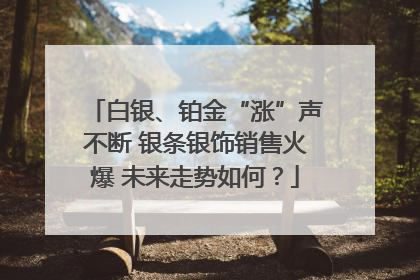白银、铂金“涨”声不断 银条银饰销售火爆 未来走势如何？