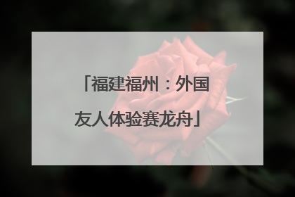 福建福州：外国友人体验赛龙舟
