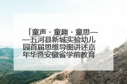 童声・童趣・童思——五河县新城实验幼儿园首届思维导图讲述嘉年华暨安徽省学前教育教研基地园项目阶段性成果展示活动