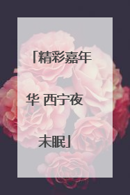 精彩嘉年华 西宁夜未眠