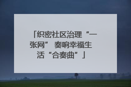 织密社区治理“一张网” 奏响幸福生活“合奏曲”