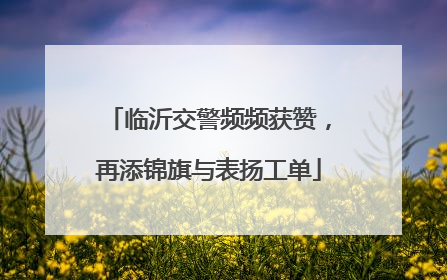 临沂交警频频获赞，再添锦旗与表扬工单
