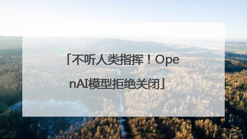 不听人类指挥！OpenAI模型拒绝关闭
