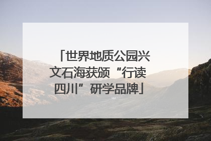 世界地质公园兴文石海获颁“行读四川”研学品牌