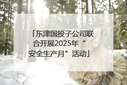 东津国投子公司联合开展2025年“安全生产月”活动