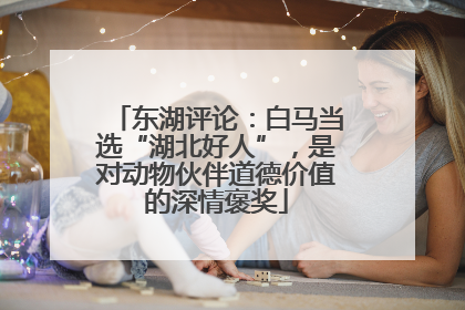 东湖评论：白马当选“湖北好人”，是对动物伙伴道德价值的深情褒奖
