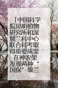 中国科学院昆明植物研究所和深圳兰科中心联合科考取得重要成果 在神农架发现两种“国保”级兰花