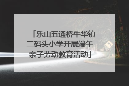 乐山五通桥牛华镇二码头小学开展端午亲子劳动教育活动