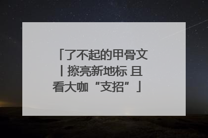 了不起的甲骨文丨擦亮新地标 且看大咖“支招”