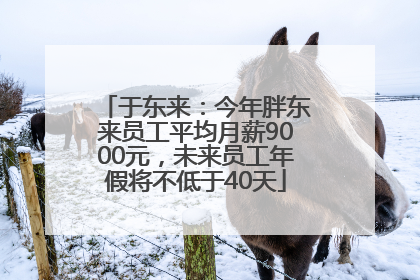 于东来：今年胖东来员工平均月薪9000元，未来员工年假将不低于40天