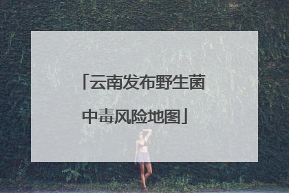 云南发布野生菌中毒风险地图