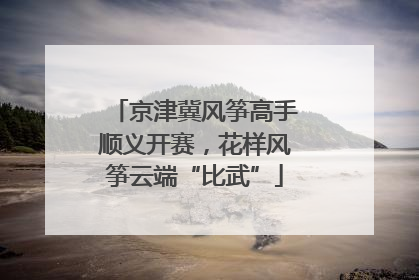 京津冀风筝高手顺义开赛，花样风筝云端“比武”