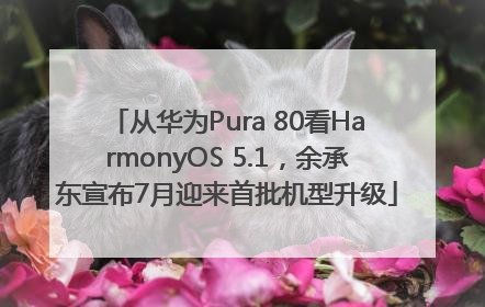 从华为Pura 80看HarmonyOS 5.1，余承东宣布7月迎来首批机型升级