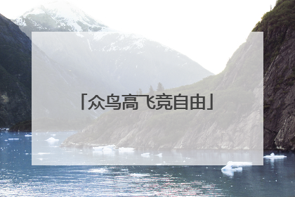 众鸟高飞竞自由