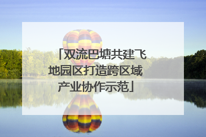 双流巴塘共建飞地园区打造跨区域产业协作示范