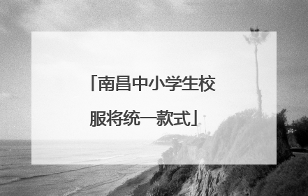 南昌中小学生校服将统一款式