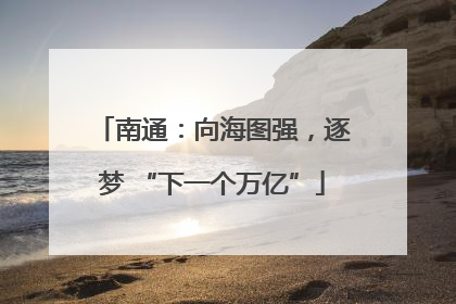 南通：向海图强，逐梦 “下一个万亿”