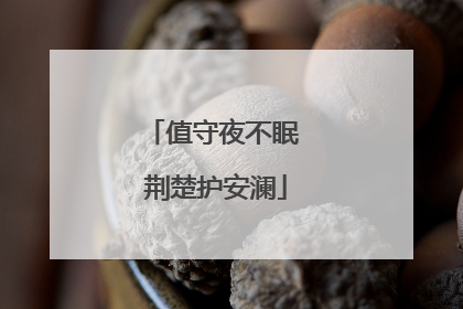 值守夜不眠 荆楚护安澜