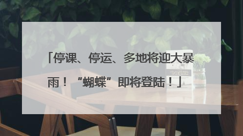 停课、停运、多地将迎大暴雨！“蝴蝶”即将登陆！