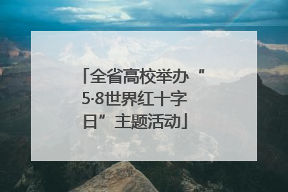 全省高校举办“5·8世界红十字日”主题活动