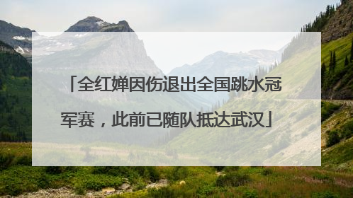 全红婵因伤退出全国跳水冠军赛，此前已随队抵达武汉