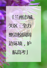兰州市城关区：全力整治校园周边环境，护航高考