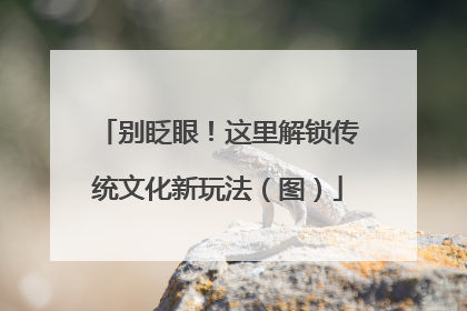 别眨眼！这里解锁传统文化新玩法（图）