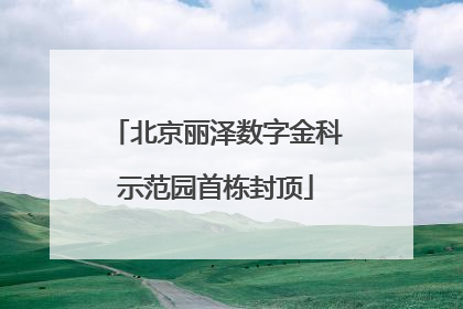 北京丽泽数字金科示范园首栋封顶