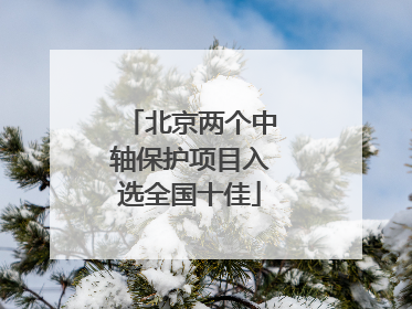 北京两个中轴保护项目入选全国十佳