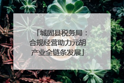 城固县税务局：合规经营助力元胡产业全链条发展