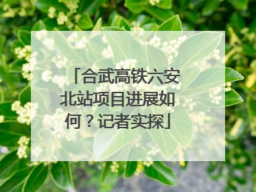 合武高铁六安北站项目进展如何？记者实探