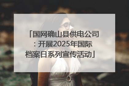国网确山县供电公司：开展2025年国际档案日系列宣传活动