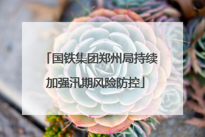 国铁集团郑州局持续加强汛期风险防控