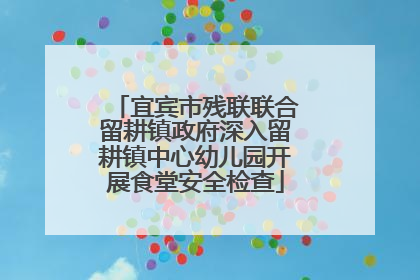 宜宾市残联联合留耕镇政府深入留耕镇中心幼儿园开展食堂安全检查